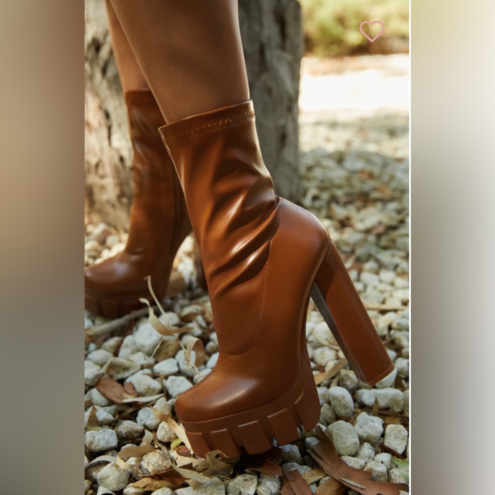 Brown booties